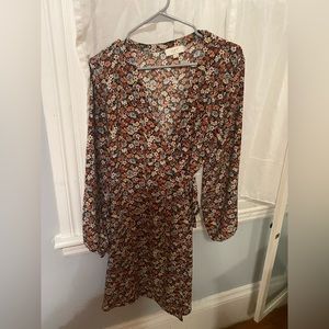 Loft Flower Wrap Dress